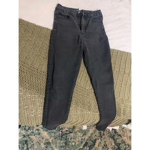 Faded black jeans